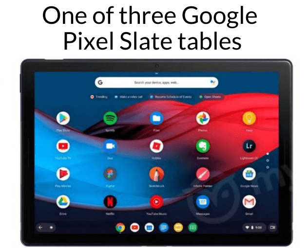 Google Pixel Slate Tablet